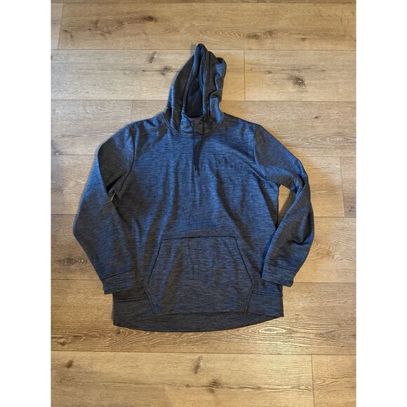 Under Armour Mens Gray Athletic Pullover Hooded Sweatshirt Size XL - Picture 1 of 3
